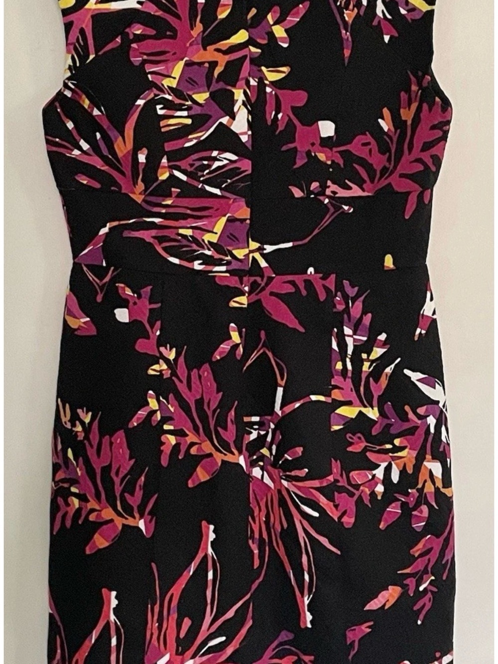 Jax Black Midi Dress with Magenta and Orange Floral Print - Picture 8 of 16
